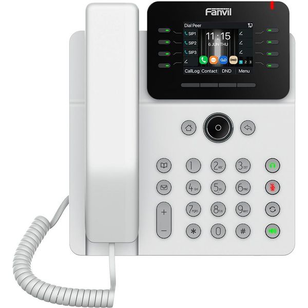 Fanvil V62G, Telefono Ip, Nero, Cornetta Con Filo, Info Sip, 12 Linee, 1000 Voci-image