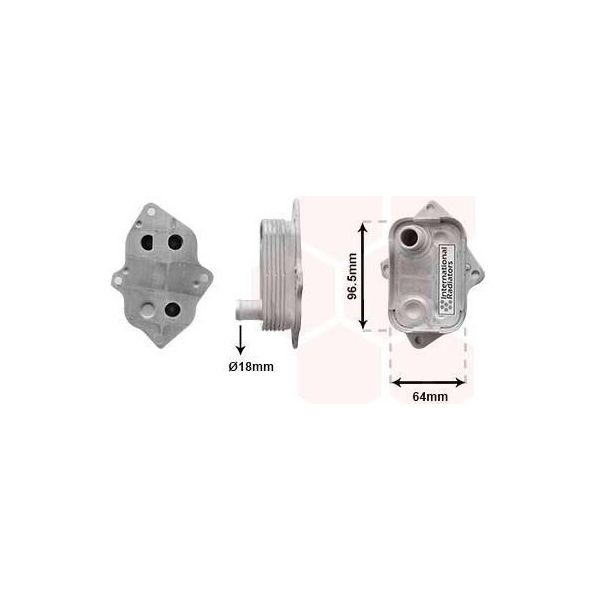 Van Wezel 30013708 - Radiatore Olio Oe 6681800065 Per Classe A (W168), Vaneo (414)-image