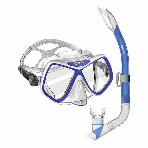 Mares Aquazone Ridley Set Da Snorkeling Bianco,Rosa Bianco,Rosa Taglia Unica-image