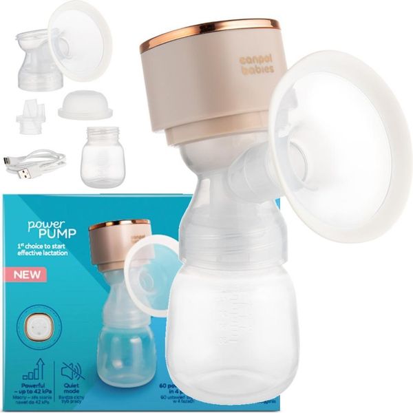Canpol Babies | Tiralatte Elettrico Tiralatte - Portatile - Silenzioso - 60 Punti Di Aspirazione - Senza Bpa-image
