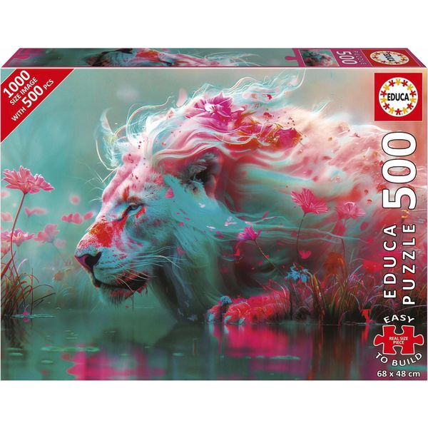 Puzzle - Educa - King Of Flowers - 500 Pieces - Landscape Theme - For Adults - Mixed-image