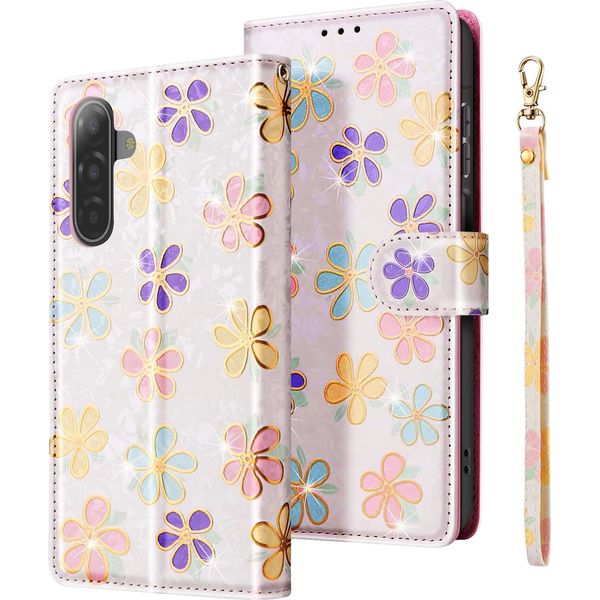 Avizar, Custodia Portafoglio Samsung Galaxy A17 Cinturino Supporto Video, Viola-image