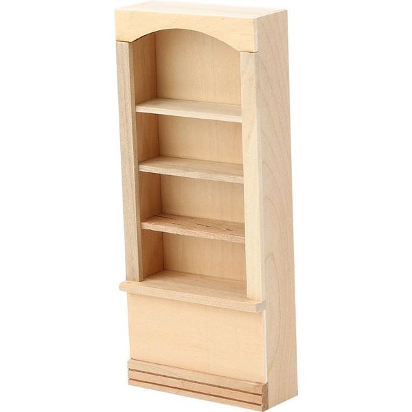 1:12 Casa Delle Bambole Modello Di Libreria In Legno Per Bambole Fai Da Te Casa Delle Bambole Mobili Accessorilibreria-image