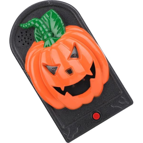 Campanello Di Halloween Horror Con Luce Suono Decorazione Prop Per Bar Haunted House Escape Room Forma Di Zucca-image