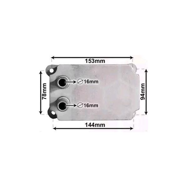 Van Wezel 18013707 - Oe 1211772 Radiatore Dell'olio Per Transit-image