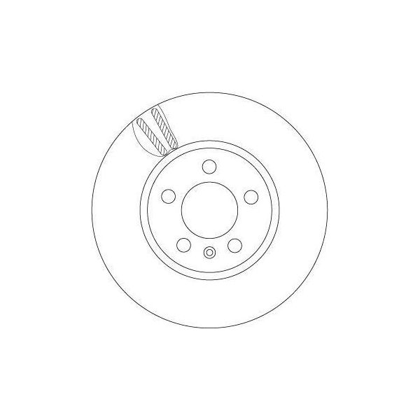 2X Disco Freno Trw DF6964 Per Vw Polo (AW1 BZ1) T-Cross (C11_) 44 4Mm 276Mm-image