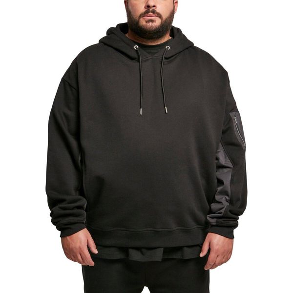 PáNská Mikina Urban Classics Military Bomber Hoody Nero - M-image