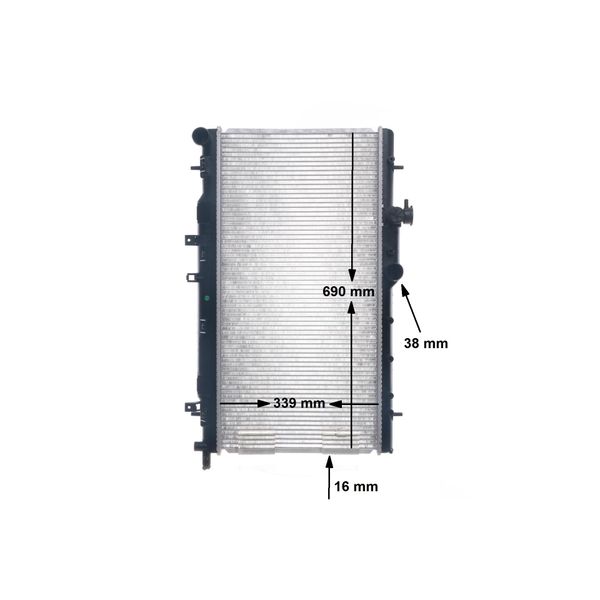 Mahle Cr 1560 000S Radiatore Acqua Radiatore Motore Per Subaru Impreza Notchback (Gd) Impreza Station Wagon (Gg)-image