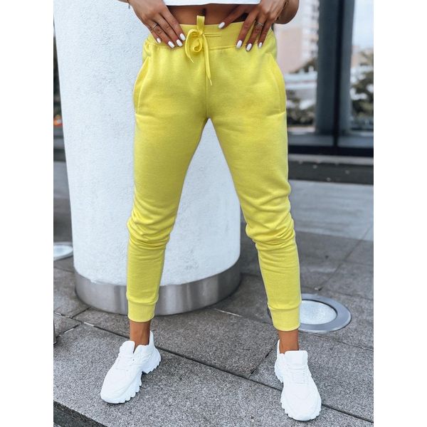 Dstreet Pantalone Da Donna In Felpa Giallo Neon L-image