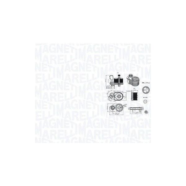 Magneti Marelli 350300001100 Radiatore Olio Motore Per Fiat Ducato Furgone (250, 290) Ducato Autobus (250, 290) Ducato Pianale / Telaio (250, 290)-image