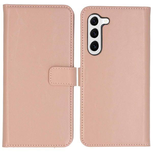 Custodia Per Samsung Galaxy S23 - Vera Pelle - Custodia Selencia Flip Flap - Rosa-image