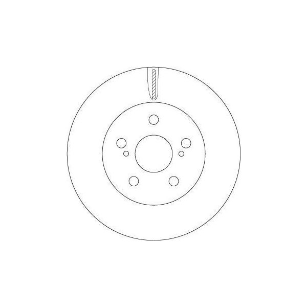2X Disco Freno Trw DF6734 Per Toyota Prius (_W5_) Prius Phv Hatchback (_W52_)-image