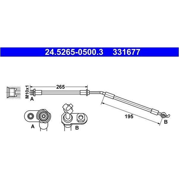 Cablaggio Freno Elastico Toyota Anteriore Yaris 1,0-1,8 12- Le-image
