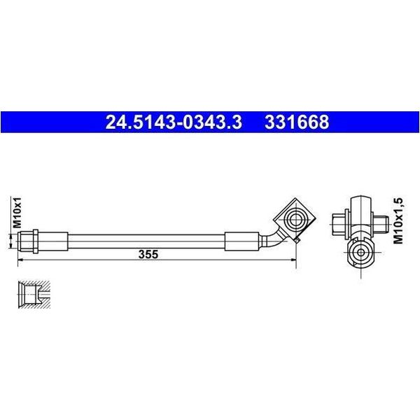 Tubo Freno Opel Anteriore Astra 1.0-1.6 Turbo 15- Pr-image