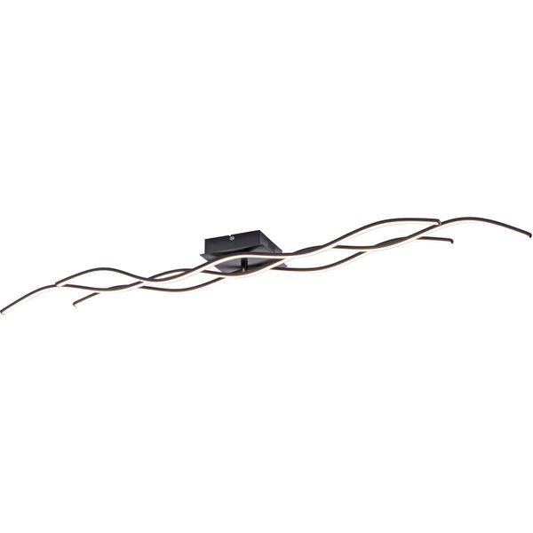 Just Light Deckenleuchte "Wave", Schwarz, 3, H: 9Cm, 1 Stk., Leuchten, Deckenlampe, Deckenleuchte-image