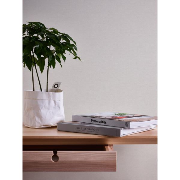 Vliestapete A.S. CrÉAtion "Casual Living Einfarbige Tapete Unitapete Leinenoptik Landhaus", Grau (Hellgrau,Creme), B:0,53M H:0,02M L:10,05M, Vlies, Tapeten, Vliestapete Einfarbig FüR Schlafzimmer KüChe Wohnzimmer Uni Design-image