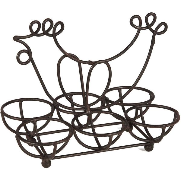 Dose Ambiente Haus "Eihalterung Aus Eisen In Antikbraun", Braun, B:18Cm H:17Cm T:12Cm, Eisen, Aufbewahrungsboxen, Vorratsdose-image