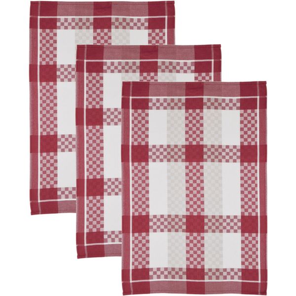 Geschirrtuch Ross "Superior", Rot (Vino, Weiß, Grau), B:50Cm L:70Cm, 100% Baumwolle, GeschirrtüCher, Geschirrtuch, Aus 100% Baumwolle, 50X70 Cm-image