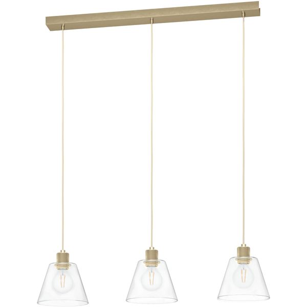 Eglo HäNgeleuchte "Copley", Gold (Goldfarben), H: 110Cm, 1 Stk., Leuchten, HäNgeleuchte Aus Stahl, Alu - Exkl. E27 - 40W, HäNgeleuchte-image
