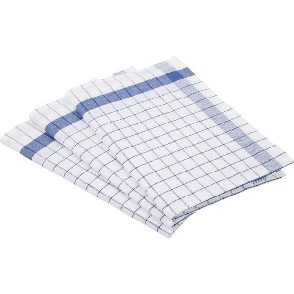 Geschirrtuch Ross "Exclusiv", Blau, B:50Cm L:70Cm, 50% Baumwolle, 50% Leinen, GeschirrtüCher, Geschirrtuch, Karofond, 50% Baumwolle, 50% Leinen, 50X70 Cm-image
