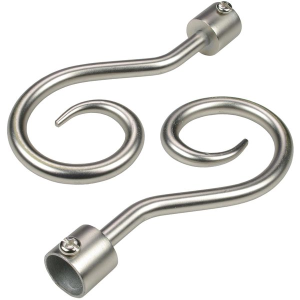 Gardinenstangen-EndstüCk Liedeco "Apoll", Silber (Chromfarben, Matt), H:5,5Cm L:12Cm Ø:1,6Cm, GardinenstangenendstüCke, Gardinenstangen-EndstüCk, FüR Gardinenstangen Ø 16 Mm-image