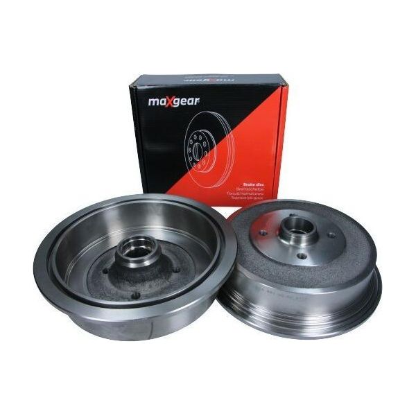 2X Maxgear Tamburo Freno 19-2182 Posteriore Per Audi 80 Berlina (8C2 B4)-image