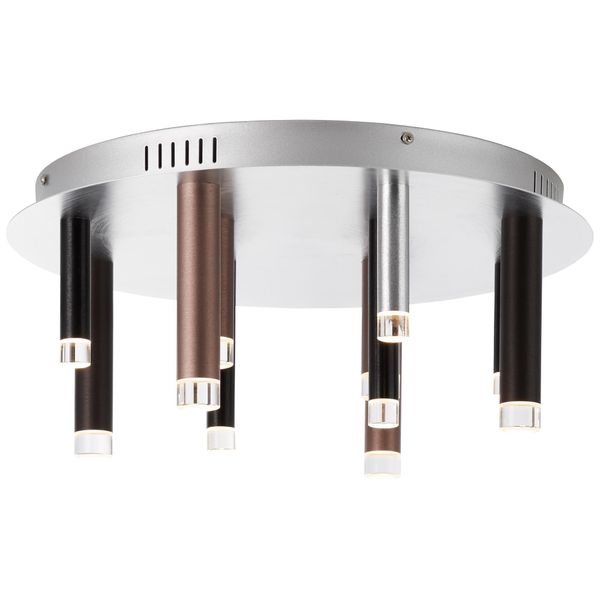 Brilliant Deckenleuchte "Cembalo", Braun (Braun, Kaffee), 12, Ø 50,5Cm H: 21,5Cm, 1 Stk., Leuchten, Led Deckenlampe Rund 12Flg Braun/Kaffee, Deckenleuchte-image