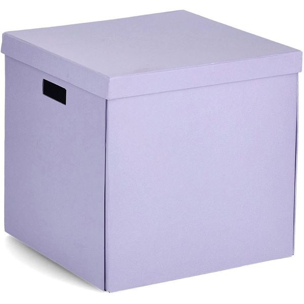 Aufbewahrungsbox Zeller Present, Lila (Flieder), B:33,5Cm H:32Cm T:33Cm, Papier, Aufbewahrungsboxen, Aufbewahrungsbox, Beschriftbar, Recycelter Karton-image