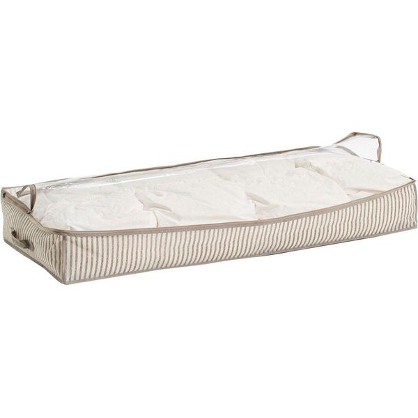 Aufbewahrungstasche Zeller Present "Stripes", Beige (Natur), B:46Cm H:15Cm T:104Cm, Polypropylen, Taschen, Vlies, Beige-image