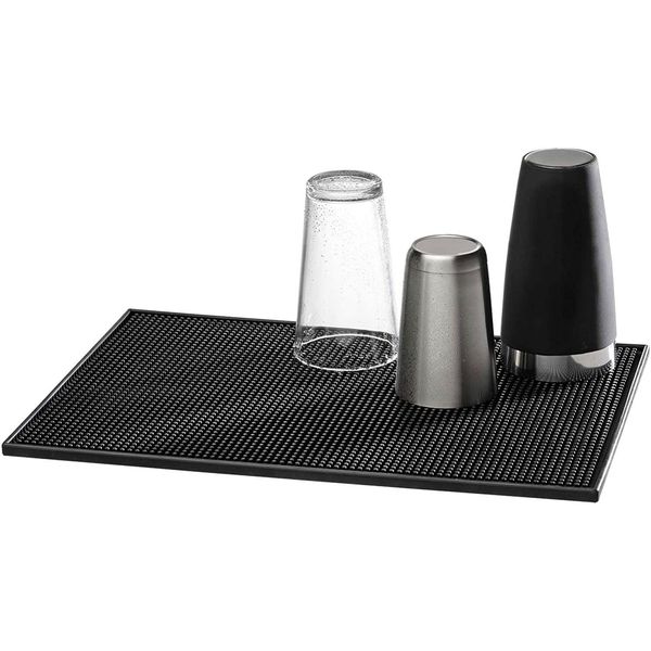 Barmatte Buddy's, Schwarz, B:31Cm H:1Cm T:45Cm, Kunststoff, GeschirrstäNder, Bar-Accessoire, 30X15 Cm, Kunststoff-image