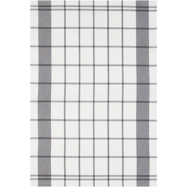 Geschirrtuch Stuco "Karo", Grau (Grau, Weiß), B:50Cm L:70Cm, 100% Baumwolle, GeschirrtüCher, Geschirrtuch-image