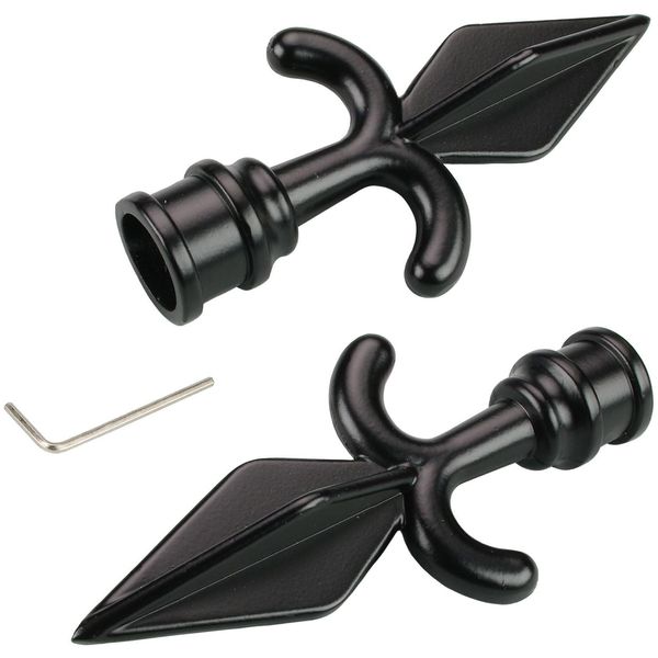 Gardinenstangen-EndstüCk Liedeco "Amor" Gr. 1, Schwarz, H:5,2Cm L:11Cm Ø:1,6Cm, GardinenstangenendstüCke, Gardinenstangen-EndstüCk, FüR Gardinenstangen Ø 16 Mm-image
