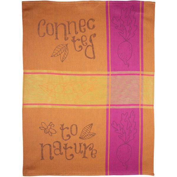 Geschirrtuch Stuco "Veggies", Bunt (Natur, Bunt), B:50Cm L:70Cm, 50% Baumwolle, 50% Leinen, GeschirrtüCher, Geschirrtuch, Jacquardgewebe-image