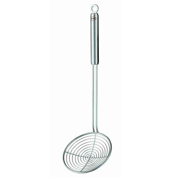 SeihlöFfel RÖSle, Silber (Edelstahlfarben), Ø:12Cm, Edelstahl, KochlöFfel, Rundgriff Mit AufhäNgeöSe, Edelstahl 18/10, SpüLmaschinengeeignet-image