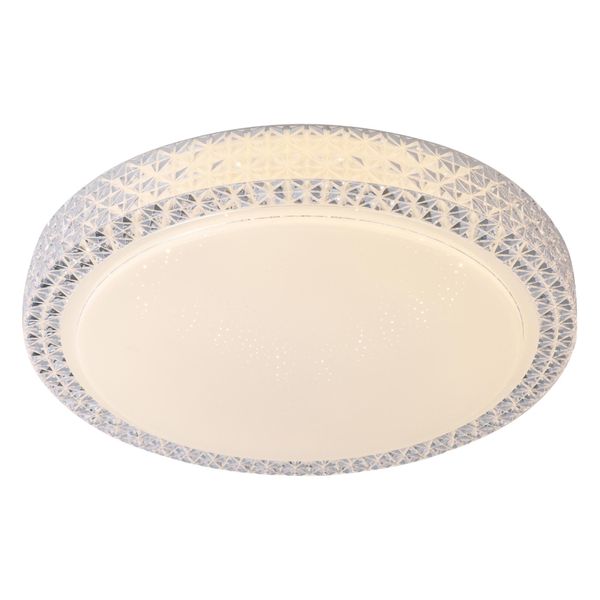 Brilliant Deckenleuchte "Badria", Weiß, 1, Ø 58Cm H: 12Cm, 1 Stk., Leuchten, Led Wand- Und Deckenlampe 58Cm Weiß, Led Deckenlampe Led Deckenleuchte-image