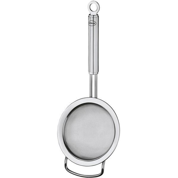 Teesieb RÖSle, Silber (Edelstahlfarben), B:8Cm H:5Cm L:20Cm Ø:8Cm, Edelstahl 18/10, KüChensiebe, Feinmaschiges Sieb FüR Tee, Mit AufhäNgeöSe, SpüLmaschinengeeignet-image