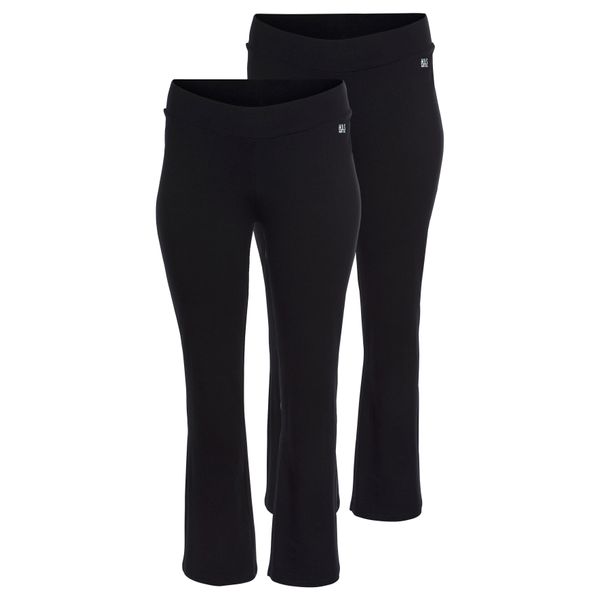 Leggings H.I.S, Damen, Gr. 42, N-Gr, Schwarz, Single Jersey, Obermaterial: 95% Baumwolle, 5% Elasthan, Unifarben, Schmal Lang, Hosen Leggings, GroßE GrößEn-image