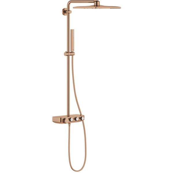 Grohe Euphoria Smartcontrol System 310 Cube Duo SystèMe De Douche Avec Mitigeur Thermostatique, Montage Mural, 26508DL0, 26508DL0-image
