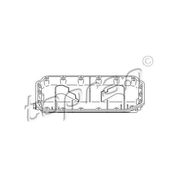 Topran 112 338 - Oe 078 103 604H Coppa Dell'olio Per A8 (4D), A6 (4A), A4 (8D)-image