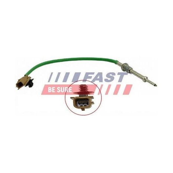 Fast FT80238 - Oe 95519146 Sensore Temperatura Gas Di Scarico Per Vito (W447), Qashqai Ii (J11), X-Trail (T32), Vivaro (X82), Vivaro B (X82), Espace V (Jr), Trafic Iii (Jg), Trafic Iii (Fg), Trafic Iii (Eg)-image