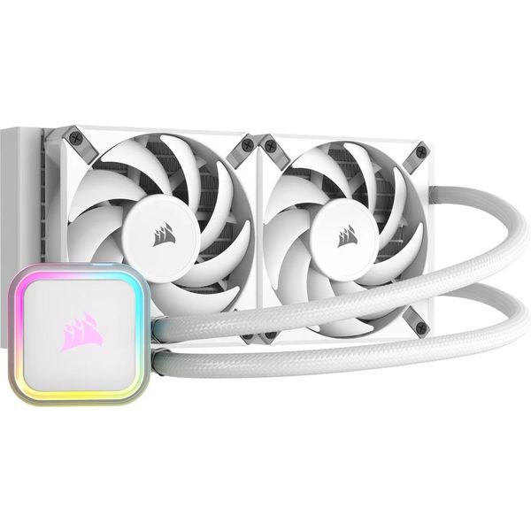 Corsair CW-9060078-WW Corsair Wak Cooling Icue H100I Rgb Elite White 240Mm-image