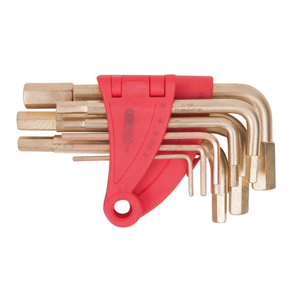 Ks Tools Bronzeplus Set Di Chiavi Esagonali In Pollici Da 10 Pezzi-image