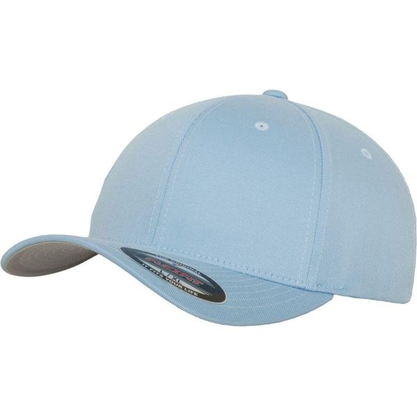 Flexfit 6277 | Wooly Combed Cap / Berretto / Cappello Stable Front - Colore: Carolina Blue - Taglia: S/M-image