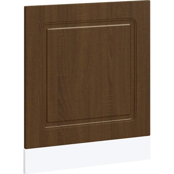 Vidaxl Coperchio Per Lavastoviglie Kalmar Marrone Effetto Rovere 60X1,5X67 Cm-image