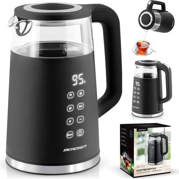 Bollitore Elettrico 1,7 L Berdsen BD-707 Nero-image