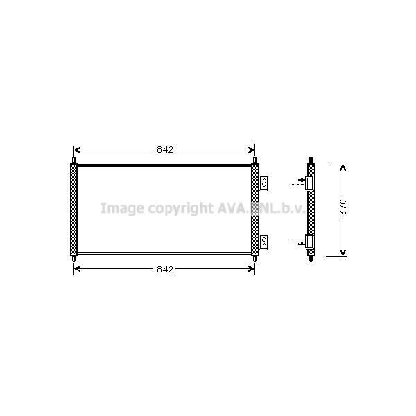 Prasco FD5303 - Condensatore Aria Condizionata Oe 1572061 Per Transit-image
