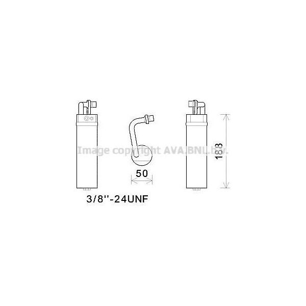 Prasco DND285 - Essiccatore Per Aria Condizionata Oe 92131JD20A Per Qashqai +2 I (J10)-image