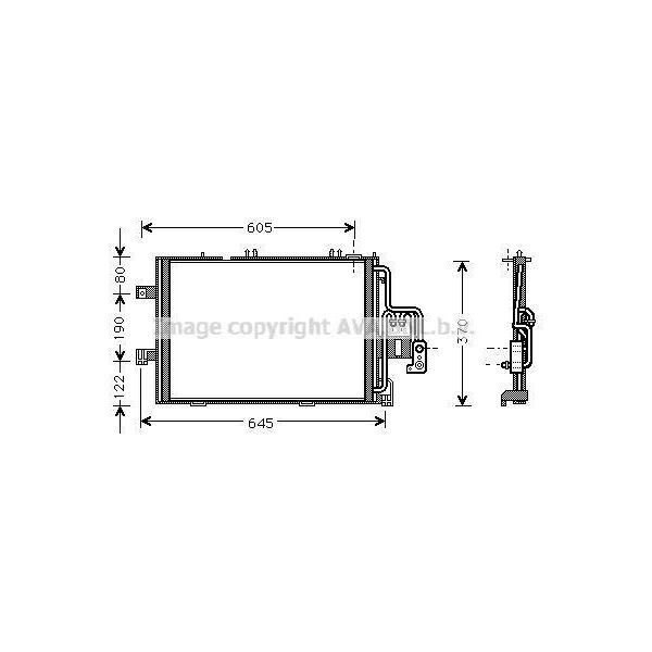 Prasco OLA5369 - Condensatore Aria Condizionata Oe 1850092 Per Combo, Combo Tour, Corsa C (X01)-image