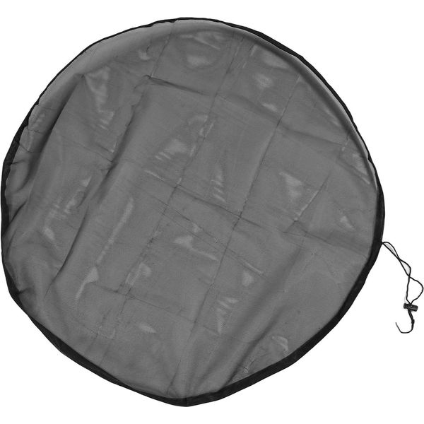 Coperchio Di Rete Del Barile Della Pioggia Coulisse Filtro Dell'acqua Di Raccolta Del Secchio Protezione Del Serbatoio Giardino All'aperto Schermo Di Rete Diametro 95 Cm-image