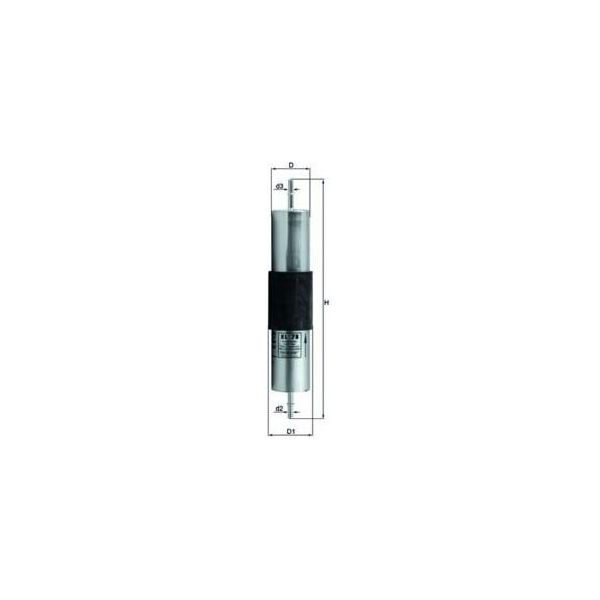Mahle Kl 78 - Filtro Carburante Oe 13321405092 Per Serie 3 (E36), Z3 (E36)-image